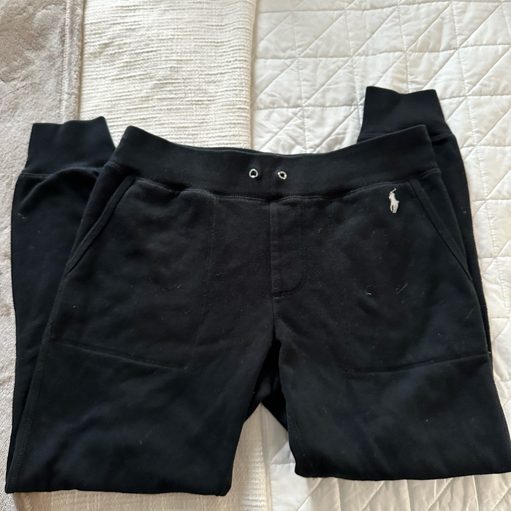 Women’s black polo joggers size small